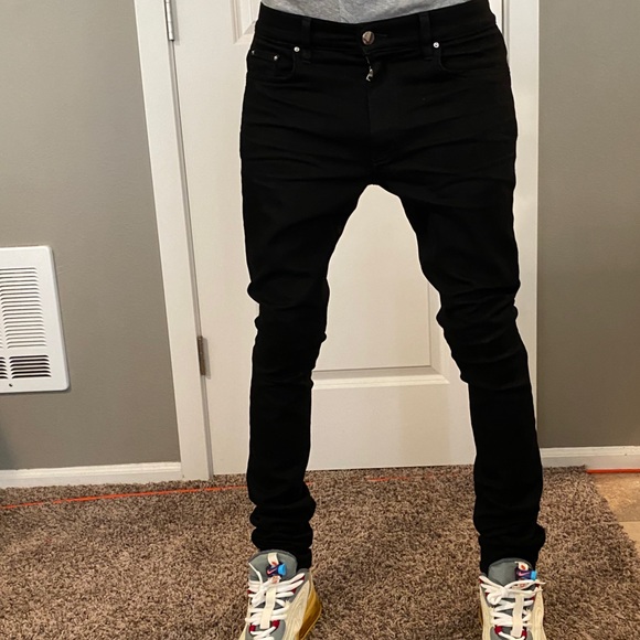 AMIRI RARE all black NWT skinny jeans NWT rare w30 - Picture 8 of 15